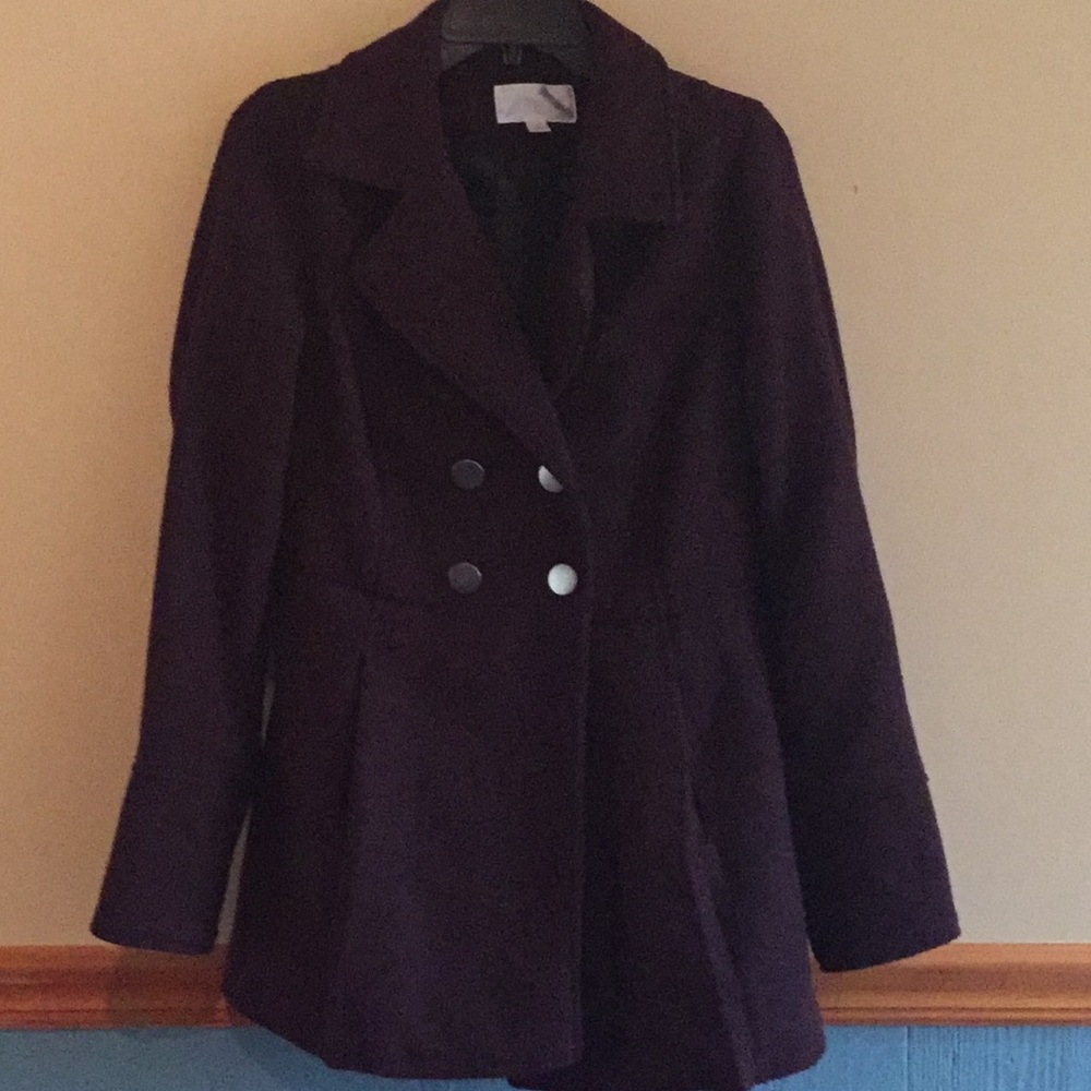Flare pea coat